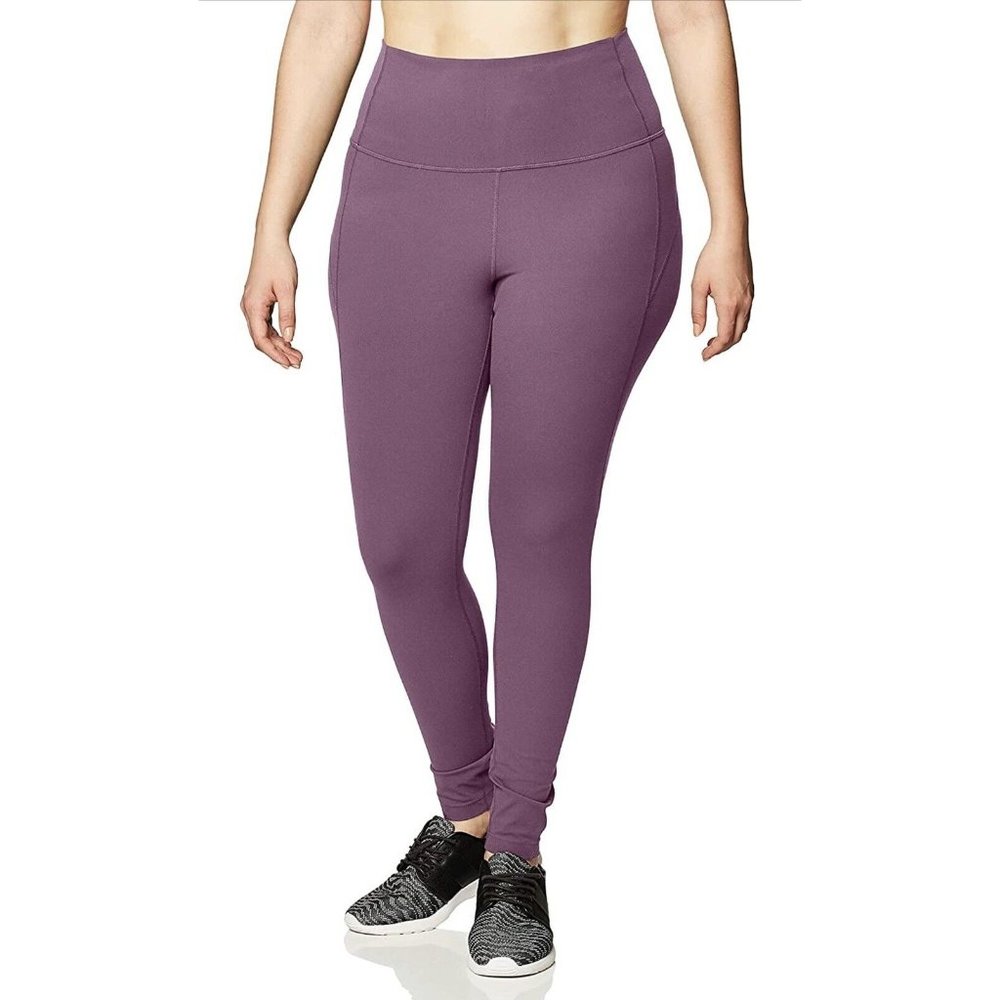 Amazon Brand Core 10 Women's XL, High Waist Full Length Yoga Leggings, Orchid.
